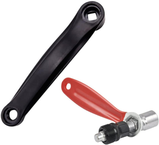 170 mm Bicycle Crank Arm Universal 170 mm Crank Left Crank Single Pedal Crank Arm Bicycle Crank Replacement with Crank Tool Set for MTB Road Mountain Bicycle