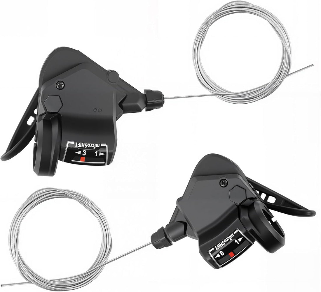 MEGHNA 1 Pair of Bicycle Gear Lever Bicycle Gears 3 x 8/9/10 Speed Gear Shifter Lever/Lever/Right Gear Lever (3 x 8 Speed)