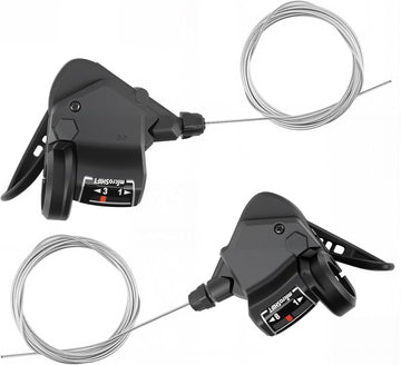 MEGHNA 1 Pair of Bicycle Gear Lever Bicycle Gears 3 x 8/9/10 Speed Gear Shifter Lever/Lever/Right Gear Lever (3 x 8 Speed)