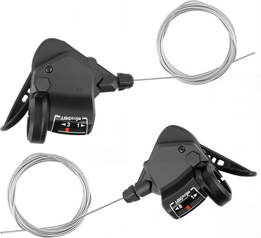 MEGHNA 1 Pair of Bicycle Gear Lever Bicycle Gears 3 x 8/9/10 Speed Gear Shifter Lever/Lever/Right Gear Lever (3 x 8 Speed)