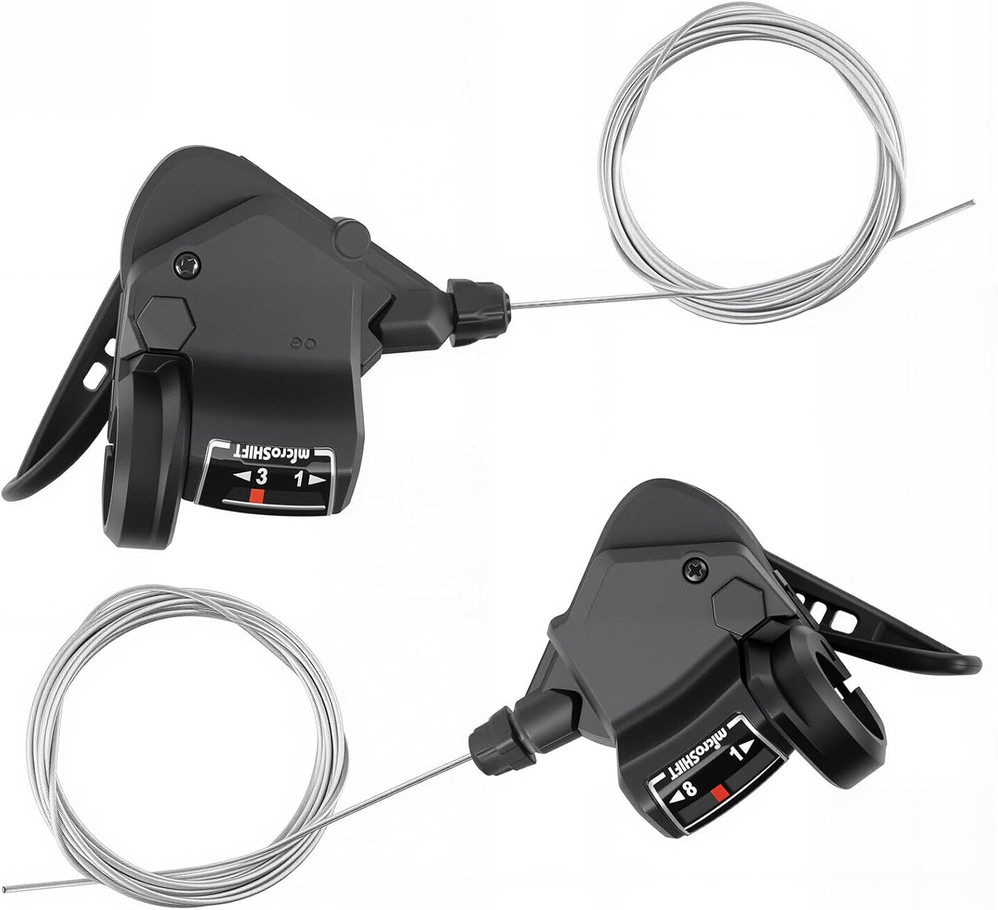 MEGHNA 1 Pair of Bicycle Gear Lever Bicycle Gears 3 x 8/9/10 Speed Gear Shifter Lever/Lever/Right Gear Lever (3 x 8 Speed)