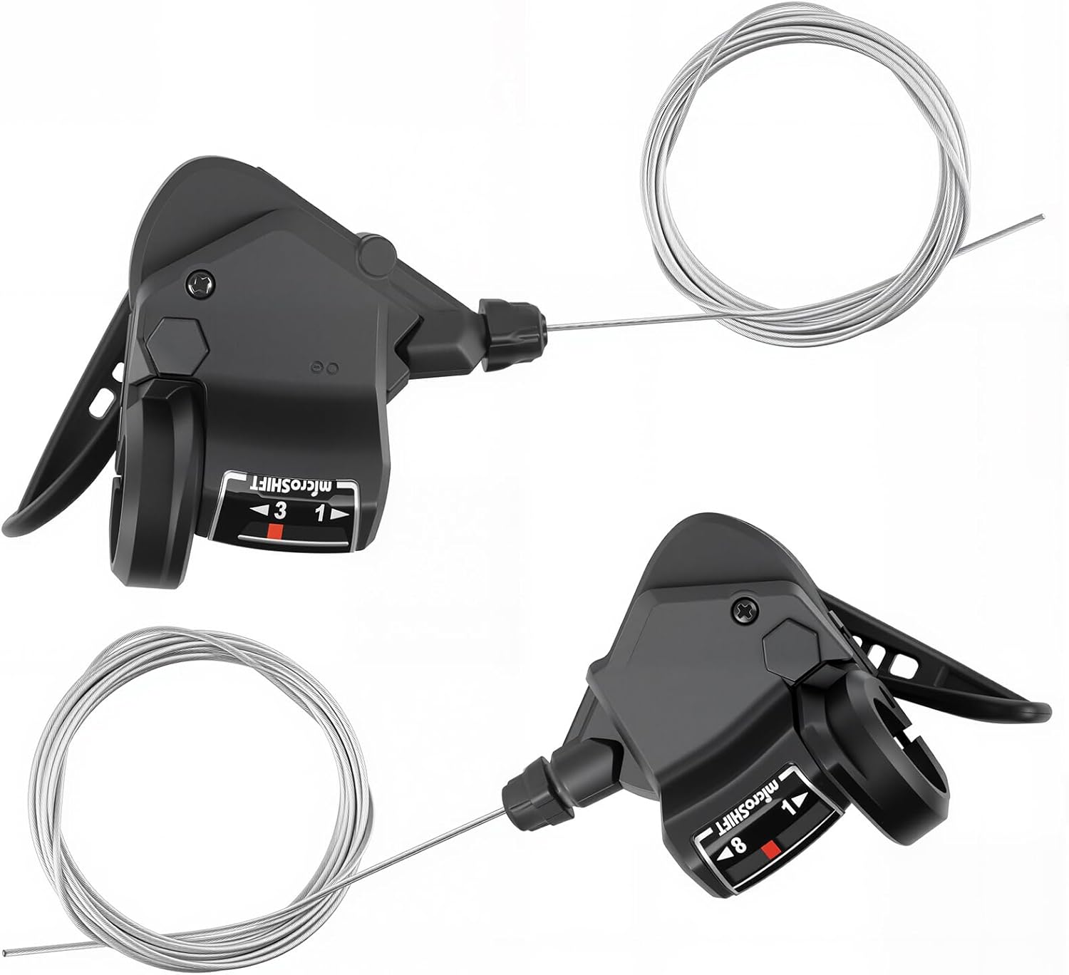 MEGHNA 1 Pair of Bicycle Gear Lever Bicycle Gears 3 x 8/9/10 Speed Gear Shifter Lever/Lever/Right Gear Lever (3 x 8 Speed)