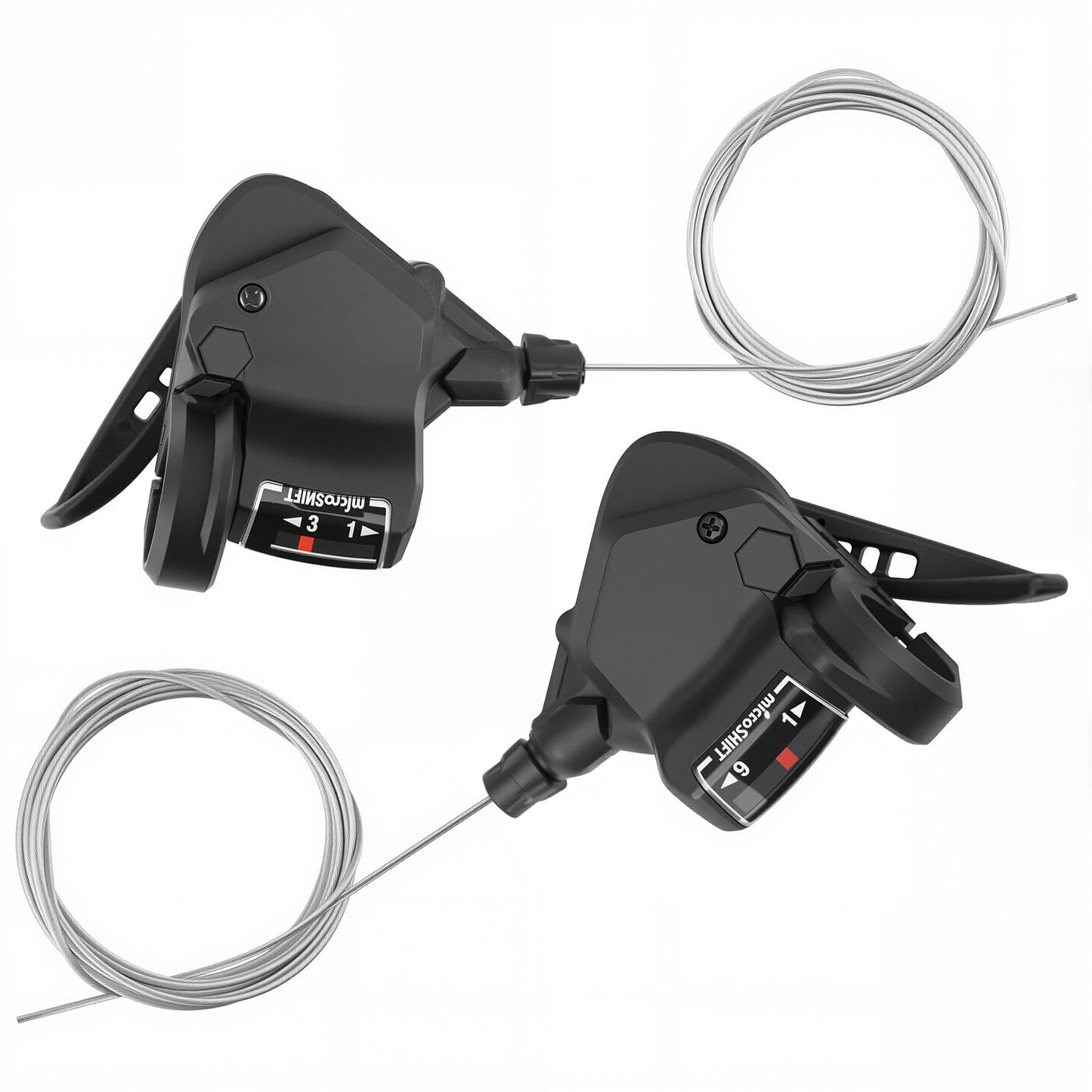 MEGHNA 1 Pair of Bicycle Gear Lever Bicycle Gears 3 x 8/9/10 Speed Gear Shifter Lever/Lever/Right Gear Lever (3 x 8 Speed)