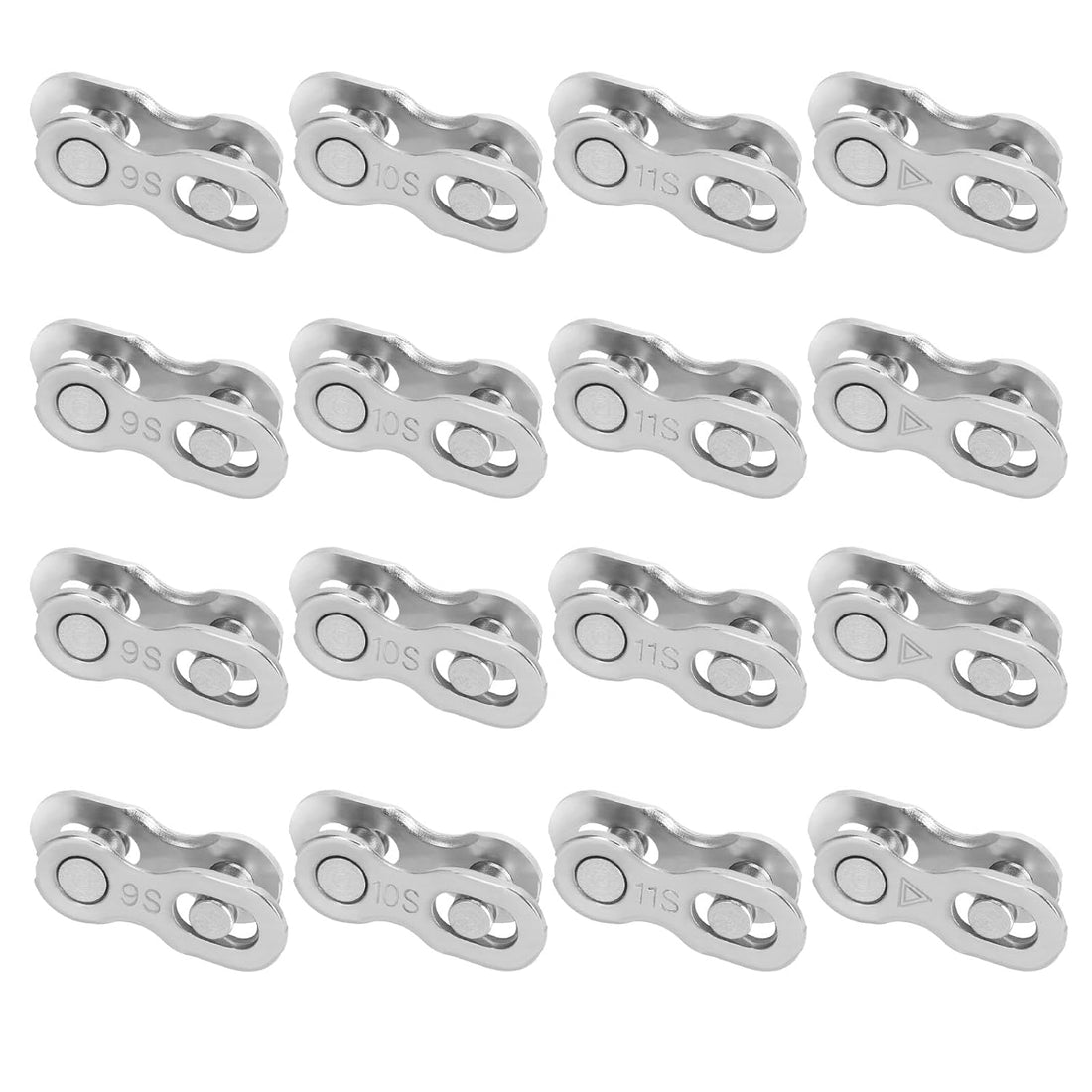 8 Pairs of Bicycle Missing Link, 6/7/8/9/10/11 Speed Quick Release Bicycle Chain Link, Steel Bicycle Chain, Reusable Bicycle Chain Link, Chain Connector Link for Road Bike, Mountain Bike
